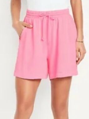 Old Navy Light Pink Drawstring Athletic Shorts